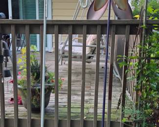 Shepherd hooks, yard decor