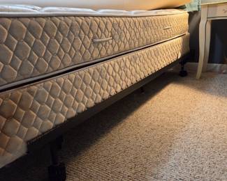 Mattress, box spring, metal frame