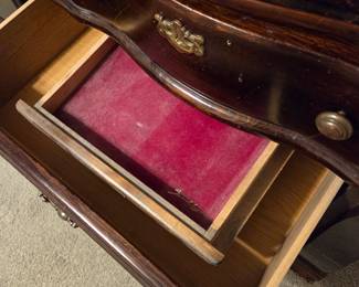 Hidden drawer in dresser drawer
