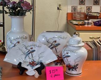 Japanese China.  All 4 pieces sold together