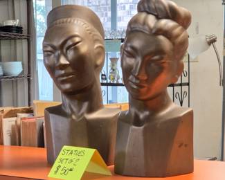 Oriental statues. 