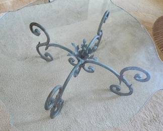 AAA022 - Glass Topped Coffee Table 