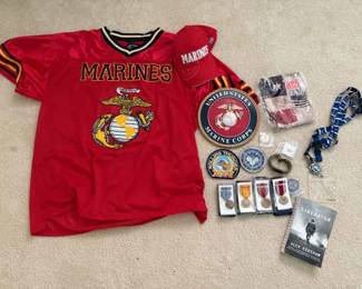 AAE054 United States Marines and Patriotic Memorabilia 