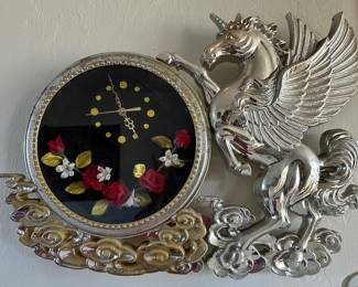 AAA008 - Vintage Pegasus Wall Quartz Clock