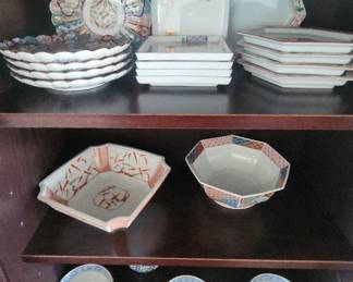 AAA067 - Vintage Oriental Rice Bowls and Tableware 