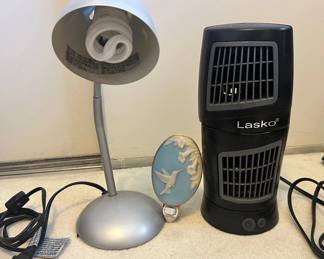 AAA153 - Desk Lamp And Fan 