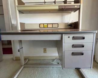 AAA148 Rare Vintage Okamura Desk With Built In Light 