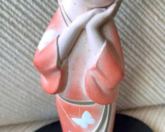 AAA255- Vintage Japanese Hakata / Geisha Doll W/ Stand