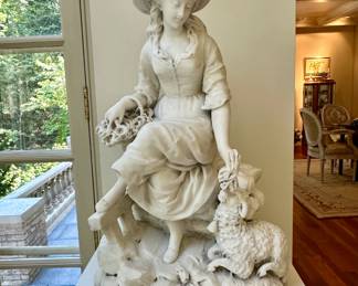 "Shepardess" artist unknown. marble