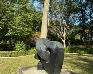Another side view of "Trouble Essential"  bronze by Sophia Vari (1940-2023). 1 of 3. 