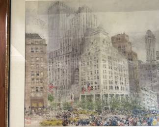 Detail of Chen Chi's "5th at 57th Street."