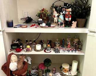 Seasonal decorations. Including handblown christmas ornaments, mostly from Bergdorf Goodman. 
