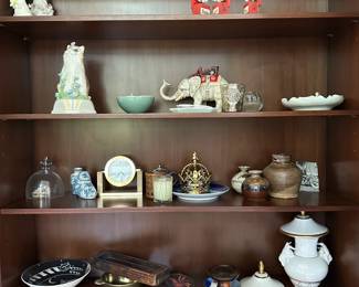Inside the secretaire. 