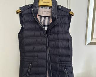 Burberry Brit down puffer vest.