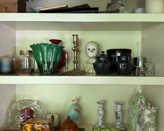 View of one of the storage areas in the pantry. 