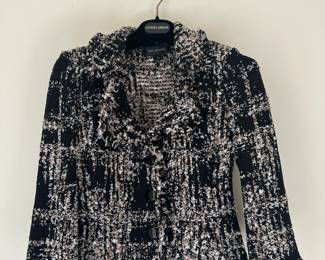 St. John short black and white jacket. Size 2. Made in U.S.A.