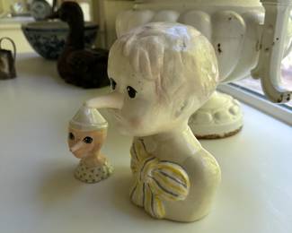 Beatrice Monti Dated 1980 Pinocchio busts 