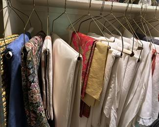 Fine linens including Patrick Frey, Yves Delorme, Pratesi, Le Jacquard Français, Garnier Thiebaut