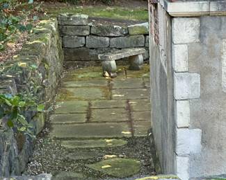 Pair of Carved Stone Benches