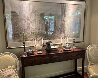 Another view of the dining room with Chen Chi's "5th at 57th Street."
