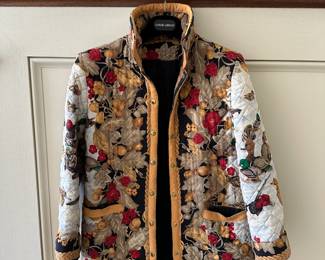 Tikorio Como-Italy Quilted Silk Jacket. 