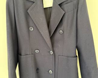 Givenchy Wool Navy double breasted blazer. European size 36. Made in France.