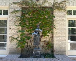 'Shepherdess' 18th Century lead garden statue after John Cheere, English (1709 – 1787)