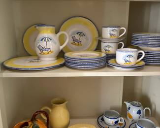Multiple parcial dinner sets by Casis & Co. France Beach, Vista Alegre, etc.