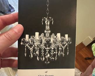 Brochure from Vecchia Murano Glass Factory