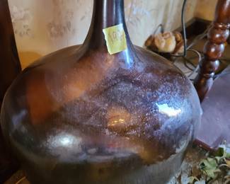 large glass carboy demijohn