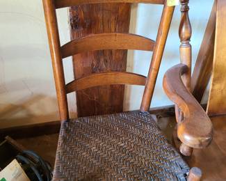 Antique ladder back chair