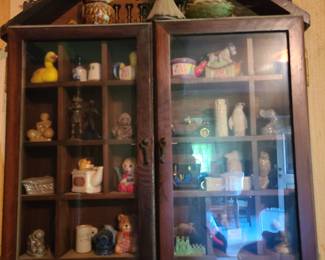 Knick-knacks w/ display case