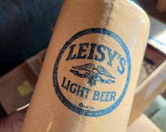 Leisy's beer mugs advertising