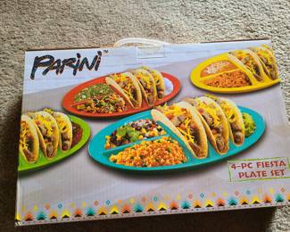 Parini 4 pc Fiesta Plate Set