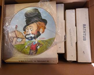 Red Skelton signed, numbered plates