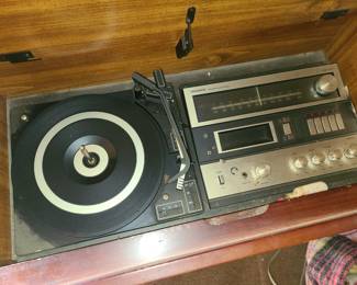Magnovox stereo console cabinet