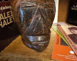 Obsidian carved Head