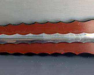 Fantasy Style Sword, Mounted On Wood Board, 32" Blade