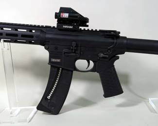Smith & Wesson M&P 15-22P .22 LR Pistol SN# WAL3994, Hiram Red & Green Dot Sight With Laser