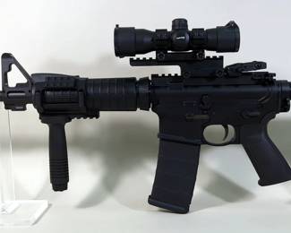 Ruger AR-556 .556 Nato Rifle SN# 852-20630, Vertical Foregrip, Sniper Adventure Class RD35 Scope, Flip Up Rear Sight, Adjustable Stock, 4 Total Mags, Sling, Wheeler AR-15 Combo Tool, Ripcord, Paperwork, And More , In Soft Case