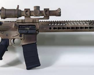 Bushmaster XM15-E2S .223-5.56mm Rifle SN# L462730, Nikon 1-4x20 Scope, Adjustable Stock, In Soft Case