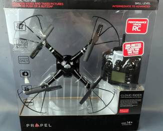 Propel Quad Rotor RC Drone With HD Camera, Model PL-1442 In Box