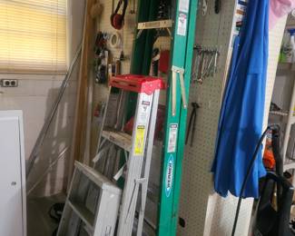 Ladders, tools, shop vac, etc