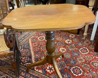 Antique tilt top tripod table