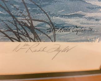  #104/500 “Rough Water” Canada Geese by William Redd Taylor, local Poquoson artist