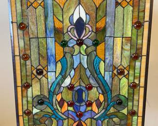 Stained-glass-like wall-hanging