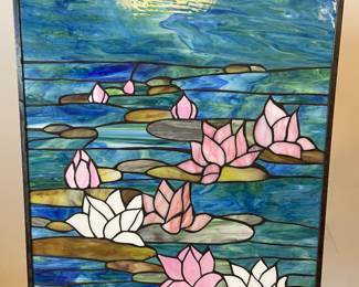 Stained-glass-like wall-hanging