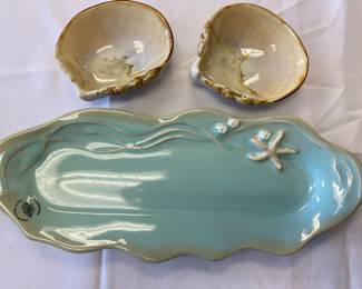 Mussels & More Pottery from British Columbia, Canada, handmade, hand painted pottery