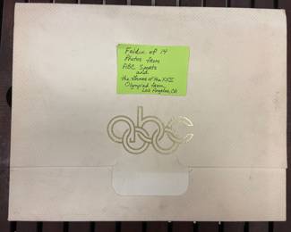 Folder of 14 photos from ABC Sports and the Games if the XXII Olympiad in Los Angeles, CA