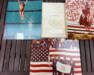 Folder of 14 photos from ABC Sports and the Games if the XXII Olympiad in Los Angeles, CA